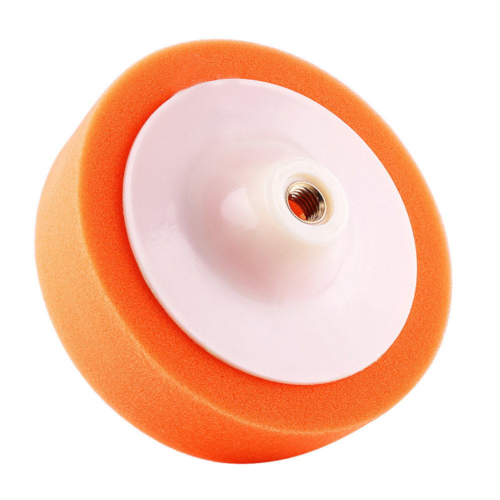 1Pc 6" 150mm Car Polishing Pads Sponge Polishing Buffing Waxing Pad Wheel For Car Buffer Orange Kit Hot-image-419251535