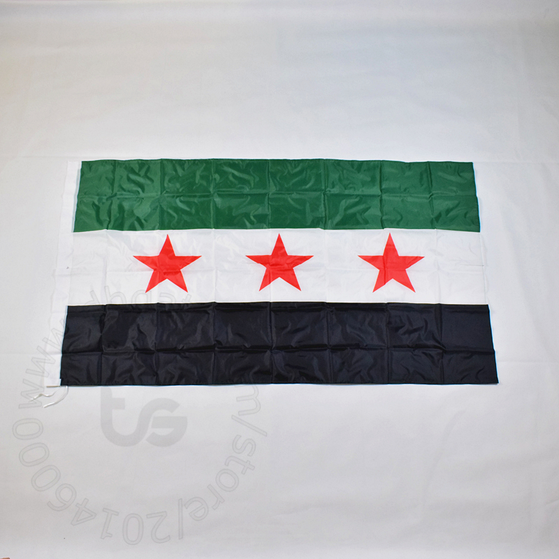 

Syria 90x150cm 100% Polyester 2 Sides Printed National Flag Syria Sports and Home Decorative Flags and Banners