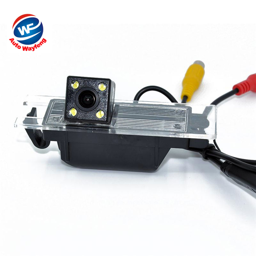Vision nocturne 4 LED HD CCD puce voiture vue arrière caméra de recul pour OPEL Astra H/Corsa D/Meriva A/Vectra C/Zafira B,FIAT Grande