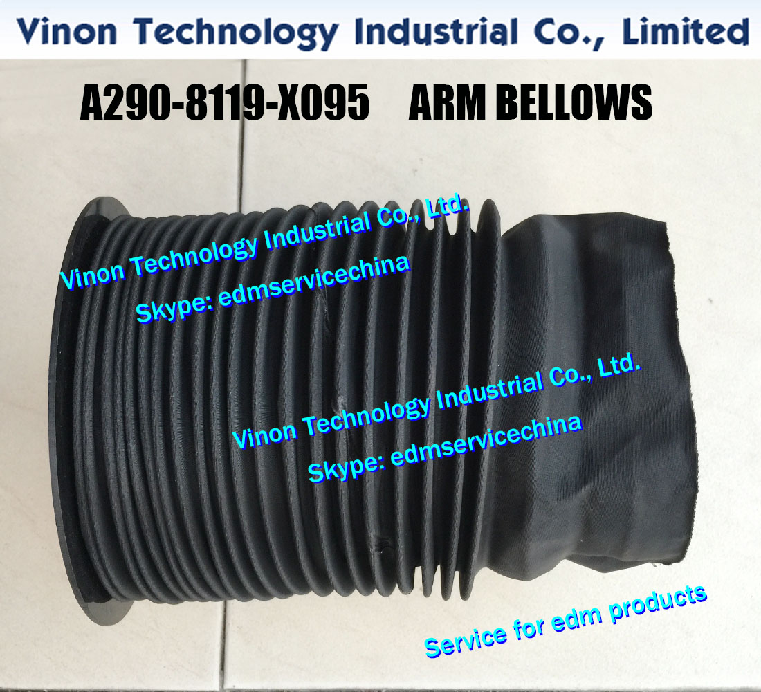 

(1pc) Fanuc Alpha 0iD Arm Bellows A290-8119-X095, edm ARM BELLOWS for CNC WIRE CUT EDM MACHINES A2908119X095 Lower Arm Bellows 0iD2,0iE