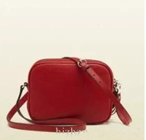 

New Style High quality womens Fashion Women Leather Soho Bag Disco Shoulder Bag Purse HANDBAGS 308364, Red