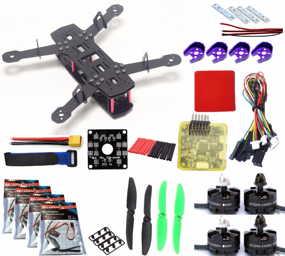 

QAV250 Frame Quadcopter kit Mini 250 FPV RC Glass Fiber H250 Drone Frame Kit with Power Distribution Board pdb board for ZMR250