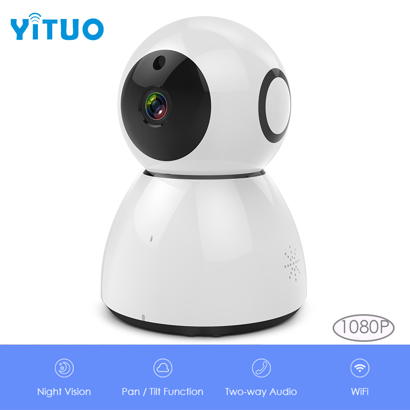 

Snowman Baby Monitor 1080P WiFi IP Camera with Pan Tilt Monitoring For Home Office Two-way audio Security camera YITUO
