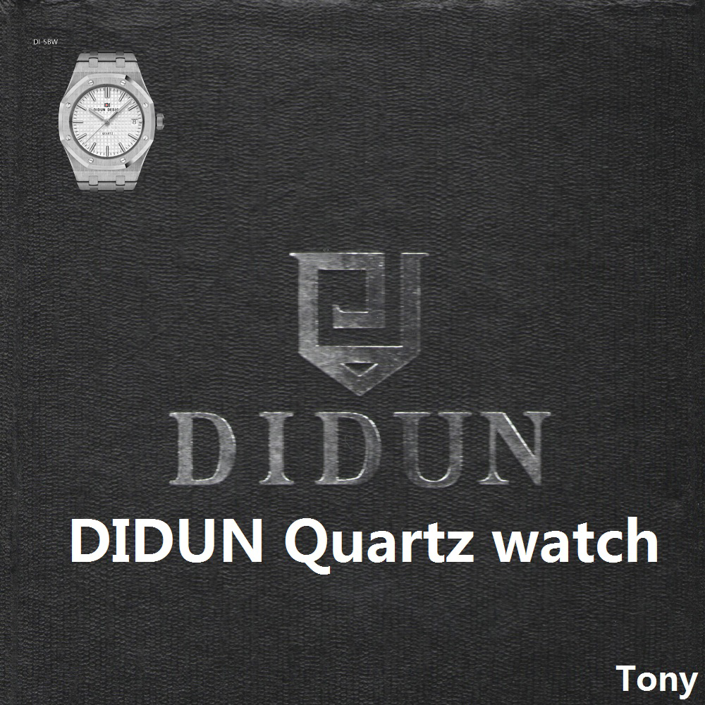 

DIDUN Mens Watches Top watch men Quartz Watch male steel watches clock men 30 Waterproof, Dirgbb