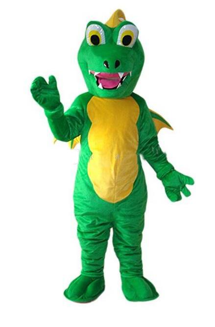 

2018 Hot sale Dinosaur Fire Breathing Dragon Mascot Costume Fancy Party Dress Halloween Carnival Costumes Adult Size, As picture