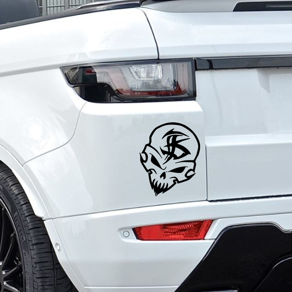 46# EARPHONE GHOST SKULL Car Window Bumper Body Decal Racing Graphics Sticker