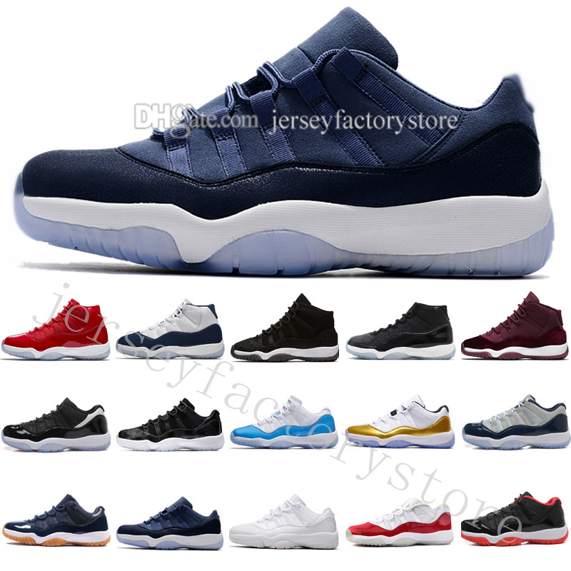 

2018 men Basketball Shoes 11 high gym red Midnight Navy Metallic Gold Barons university blue low bred concord Varsity Red Sneakers Eur 36-47, #07 low barons
