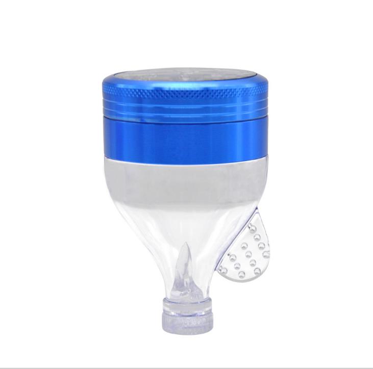 

New Smoke Grinder Funnel Two-layer Aviation Aluminum Mill Cigarette Mill Diameter 56mm High-grade Cigarette Grinder