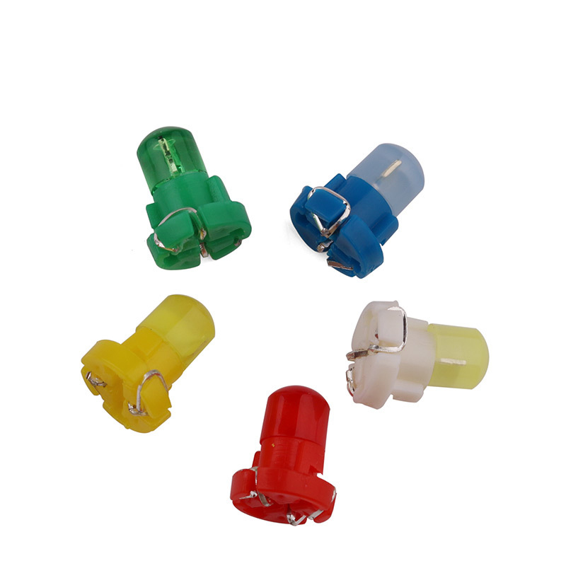 

100x T3 LED Car Light Bulb Cluster Gauges Dashboard White / Yellow/ Blue / Red / Green instruments Panel Climate Base Lamp Light