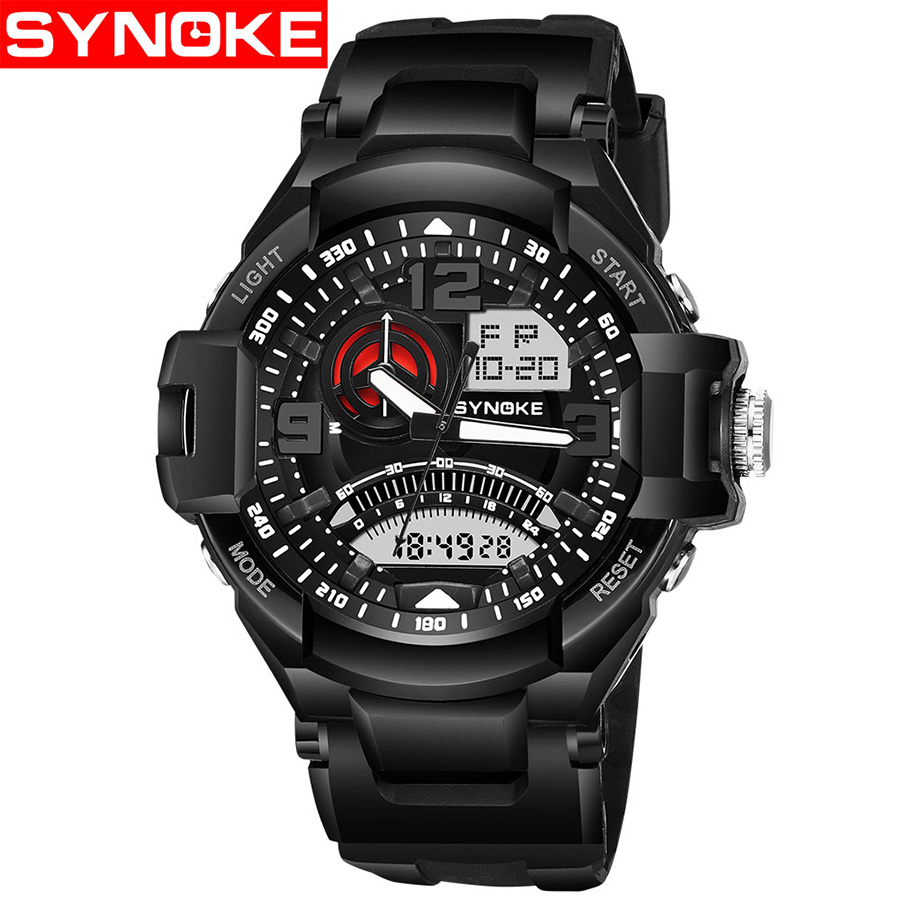 

SYNOKE Mens Sport G Style Watches Military Shock Luxury LED Digital Wrist Watch Resistant Waterproof Fashion Wristwatches Relojes 67876, Black