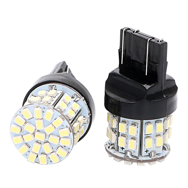

2X T20 7443 Car LED Brake Light Stop Rear Bulb 50SMD Auto Turn Signal Lamp W21/5W Backup Reserve Lights Universal