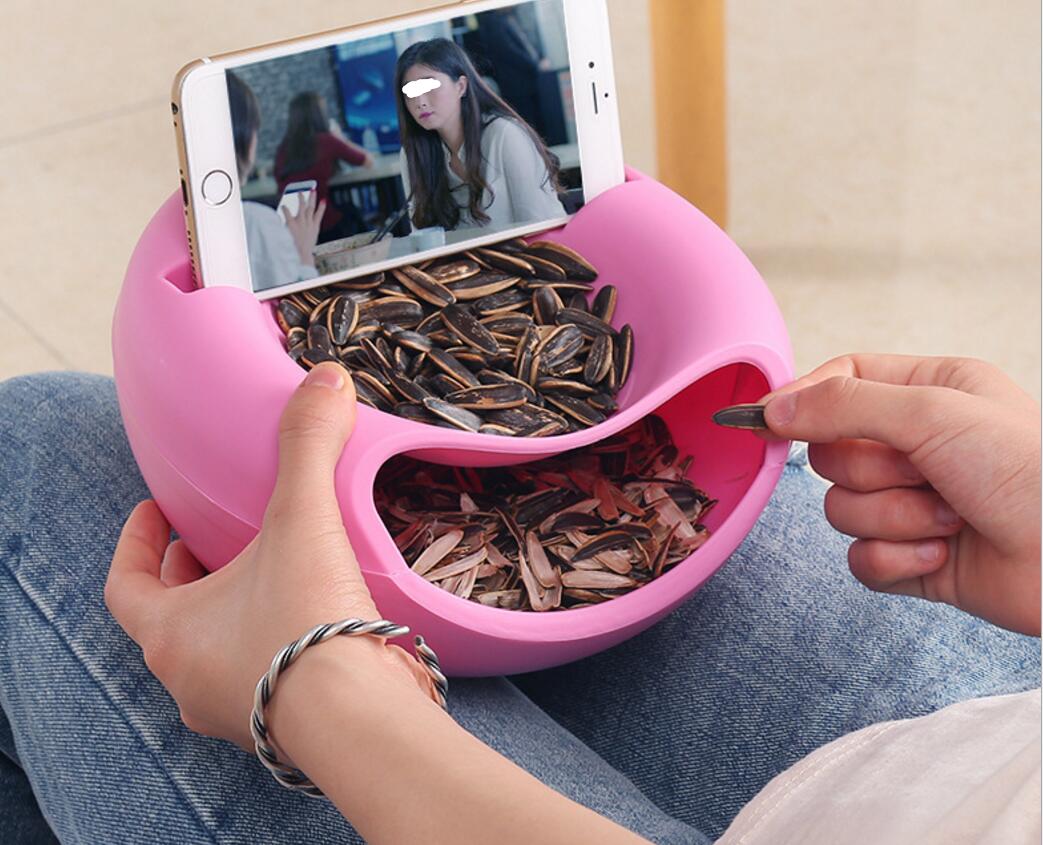 

Creative Lazy Fruit Plate Melon Plastic Seeds Bowl