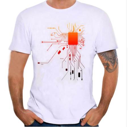 

Feitong Men Printing Tee Shirt Short Sleeve T Shirt Blouse O-Neck Causal Summer Spring Oversize Modal Fitness Tight Summer top, White