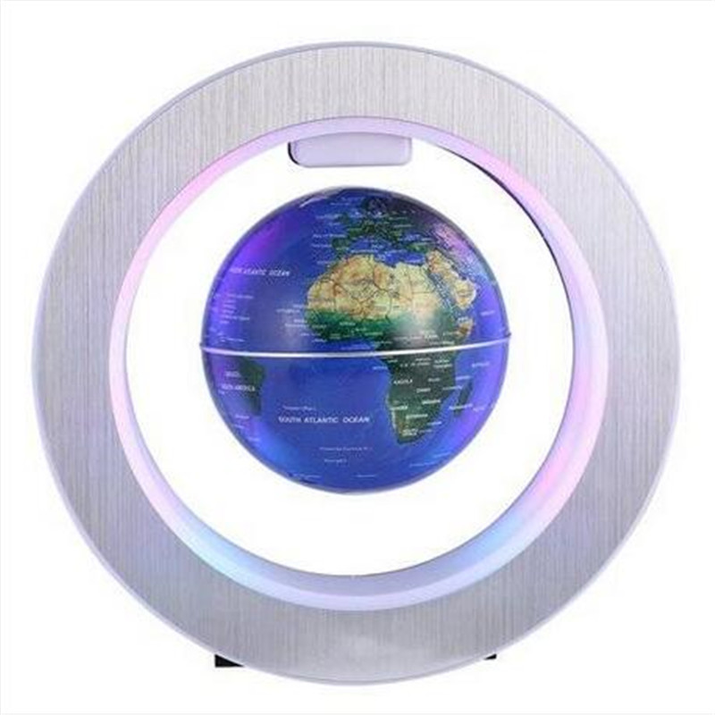 

Free shipping 4 Inch LED World Map Novelty Magnetic Levitation Floating Globe Map Night Lamp Small ornaments&miniature models Novelty Items