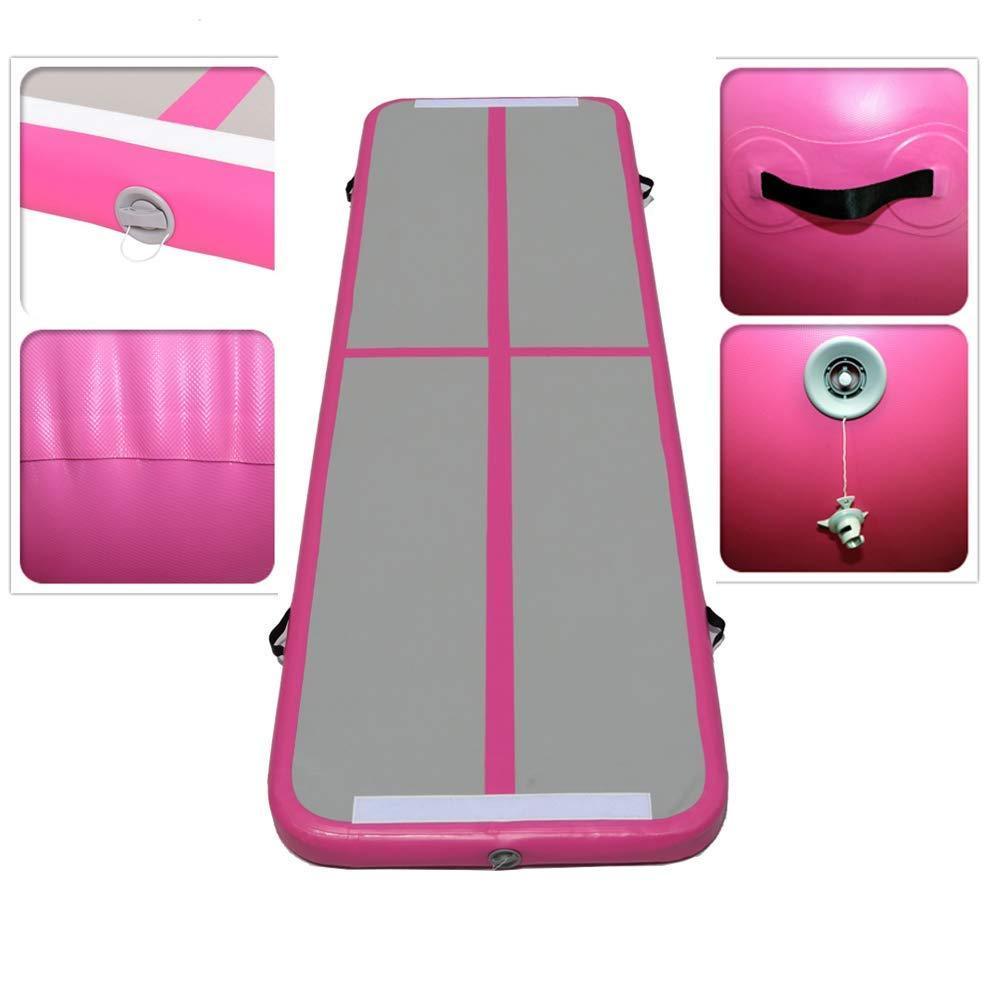 

3x1x0.1m pink inflatable gymnastics mattress gym tumble airtrack floor tumbling air track for sale