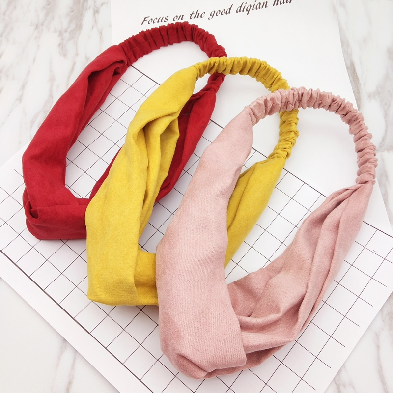 

2019 fashion 6 colors women Headbands Elastic Headwear Hair Accessories Hairbands for Girls