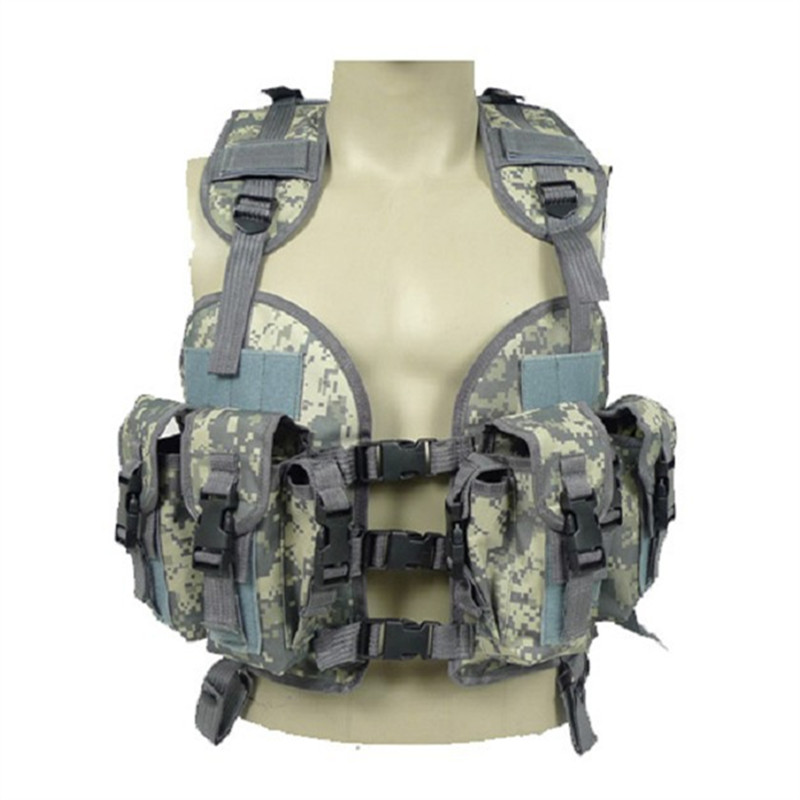 

2017 Men's Clothing Casual Field activities camouflage vest With Mluti-pockets Regular Men's Camouflage Vest Two Colors, Beige