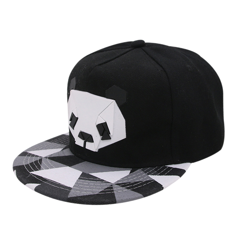 

2018 Cartoon panda Adjustable Baseball Caps snapback casquette Hats For youth Men Women Dance animal Cap Hip Hop Sun Bone Hat, Blue;gray
