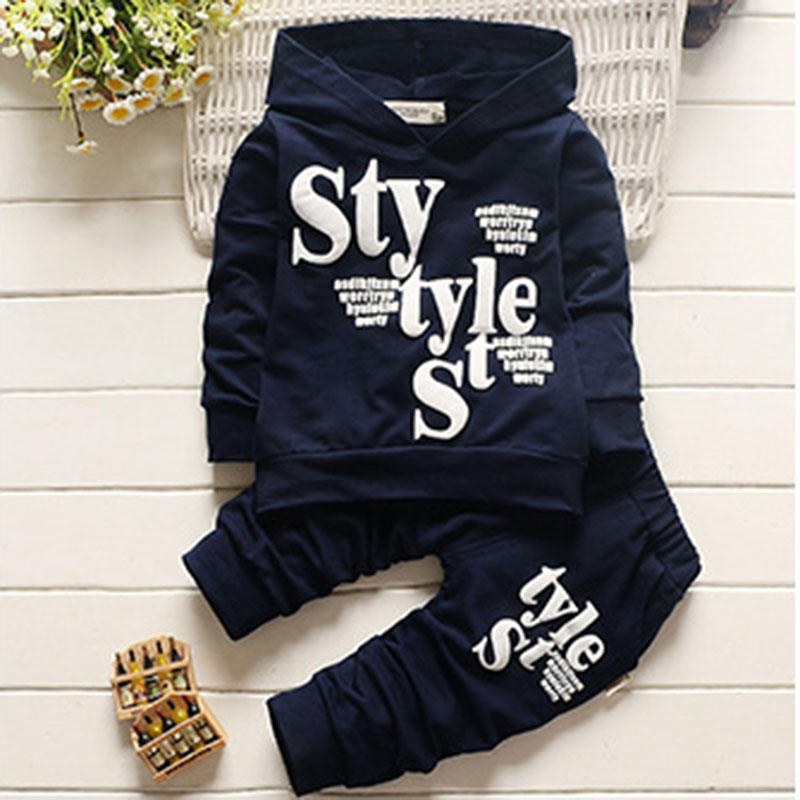 

Autumn new piece fitted Korean children boys suits baby suit 0-3 years cartoon letter and solid color suit free shipping, Gray