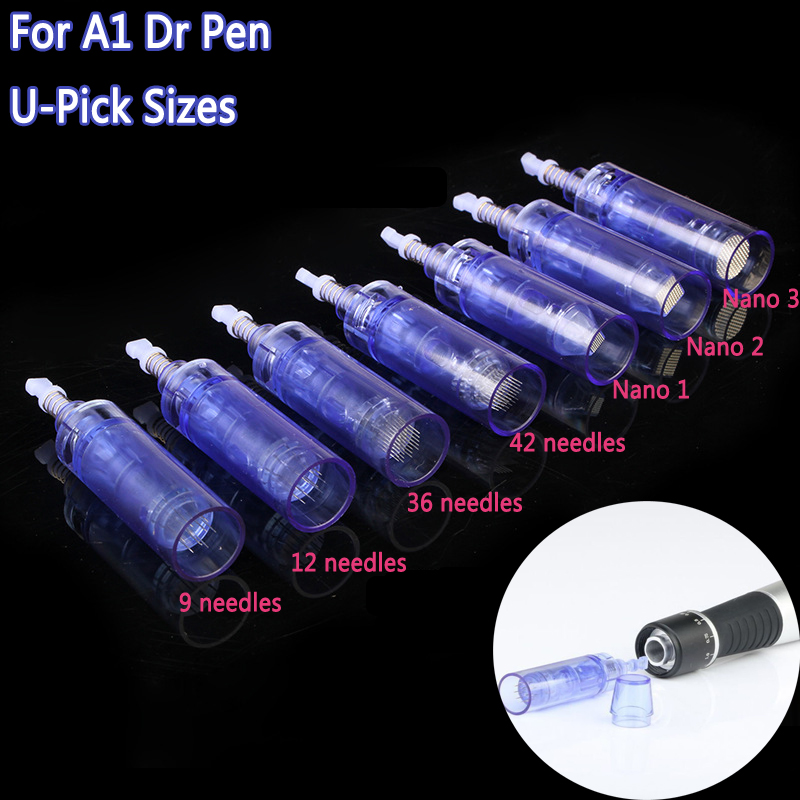

Hot 50pcs Needle Cartridge For A1 Dr. Pen Derma Pen Needle Bayonet Coupling Connection Good Quality Needles