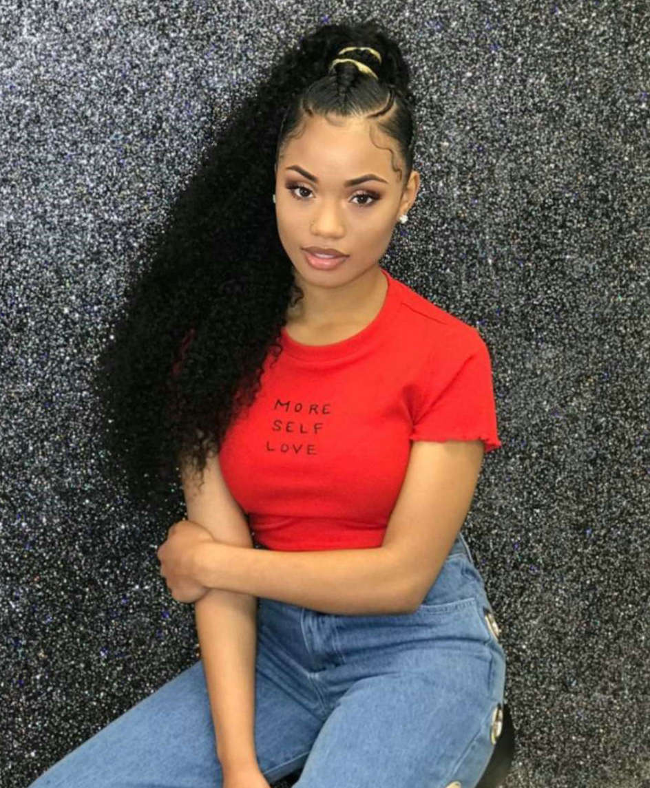 

African American Clip in black natural afro kinky curly brazilian virgin hair drawstring ponytail hair extensions 160g 4colors 10-22inch