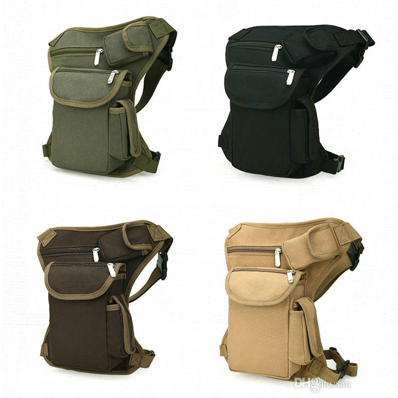 

Men Outdoor Bicycle Motorcycle Running Canvas Drop Waist Leg Bags Waist Pack Money Belt Fanny Pack 4 Color 2509010, 4 colors for choose