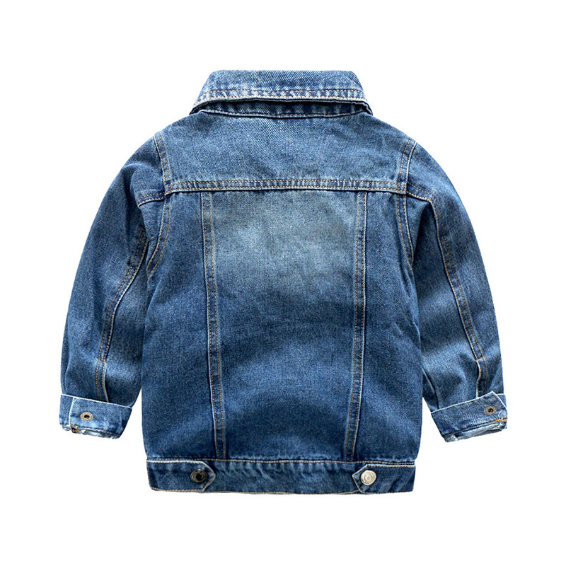 

children boys denim jacket coat kids 100% cotton jeans outerwear 3-8y children clothing tops jackets baby girl casual warm coats, Blue;gray