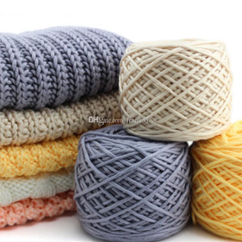 

Cotton Silk milk cotton hand knitting yarn laine a tricoter vente en gros milk cotton thick yarn for knitting scarf, Random mix
