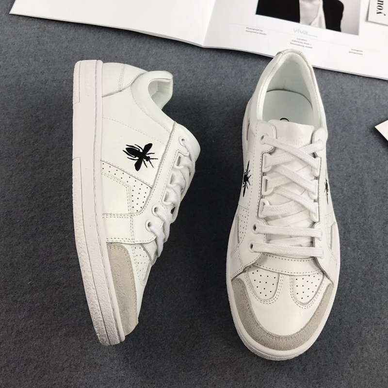 simple white sneakers