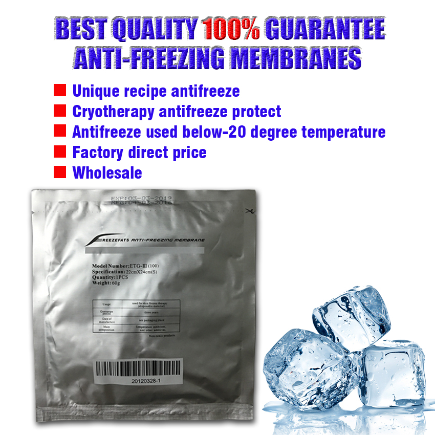 

Anti freeze membrane cryo pad anti freeze cryolipolyse antifreeze membrane cryo slimming machine with anti freeze