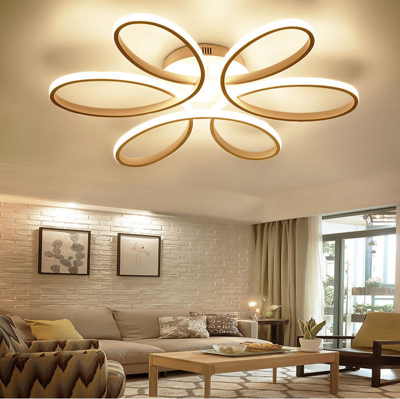 

Ultrathin Romantic Flower Round Ceiling Light Led Curve Light Surface Mounted