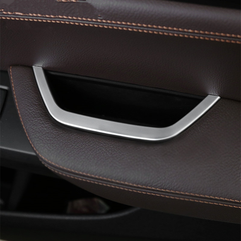 

Chrome Main Drive Door Armrest Storage Box Frame Decorative Trim Strip For BMW X3 F25 X4 F26 Car Accessories Sequin