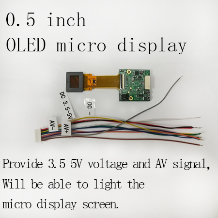 

OLED 0.5inch full-color Wearable Technology micro display screen Night vision finder EVF