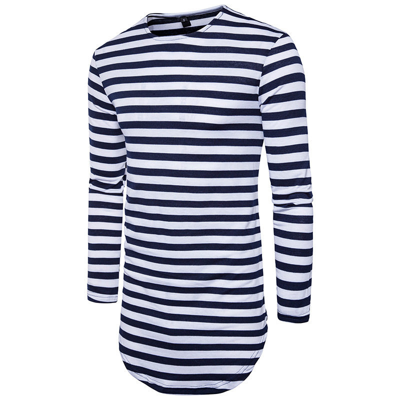 

2018 New Extended Summer T Shirt Longline Hip Hop Tee Shirts Long Sleeve Mens T-Shirts Black S-2XL, Red