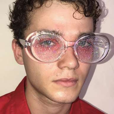 

GUVIV Sunglasses Women Men Oval Sun Glasses Glitter Lenses Eyewear Candy Colorful Classic Transparent Frame UV400 Shades