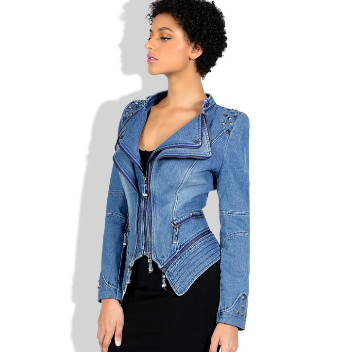 ladies fitted denim jacket