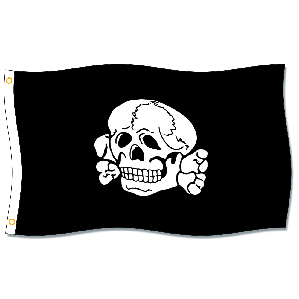 

[Good Flag] Totenkopf Fahne Flags 3X5FT 150X90CM 100% Polyester,Canvas Head with Metal Grommet,Used Indoors or Outdoors