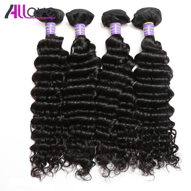 

Wholesale Best 10A Brazilian Peruvian Indian Hair Wefts 4 Bundles Unprocessed Malaysian Deep Wave Human Hair Extension Free Shipping, Natural color