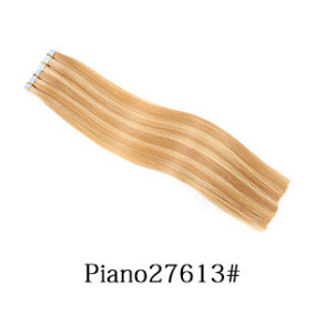 

Tape In Human Hair Extensions Full Head 100g 40pcs/pack, Russian Remy Silky Straight Hair Skin Weft Tape Hair 9 Colors