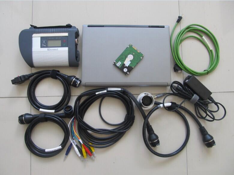 

mb sd connect star c4 wifi diagnose tool with 2022 das xentry epc wis hdd software in dell d630 laptop scanner for cars trucks