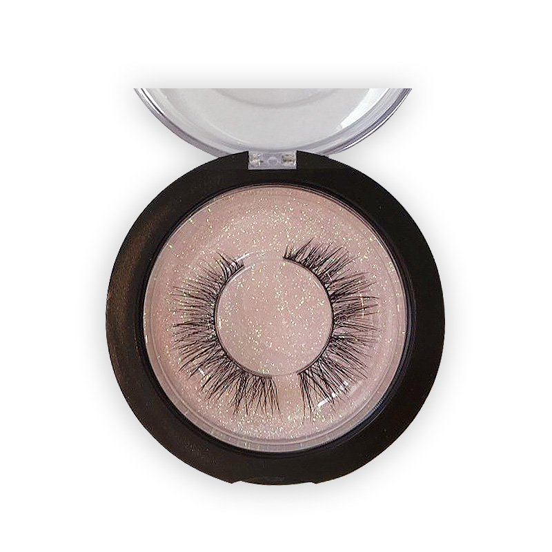 

High Quality 3D Mink Eyelashes Newest Style Round Packaging Box 100% Handmade Comfortable Soft Mink Hair Full Strip Lashes