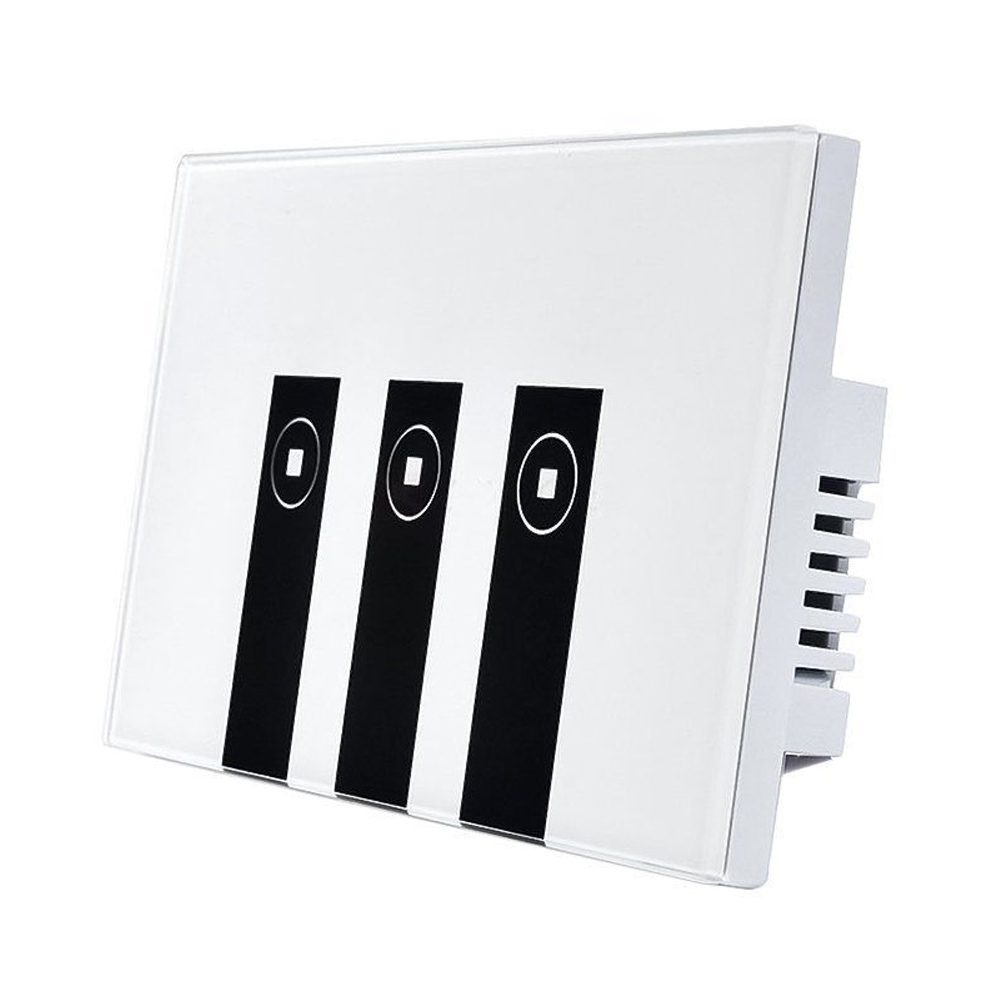 

FUNN-WiFi Smart Alexa Light Switch, 3 Gang Touch Wall Plate Light Switch Panel