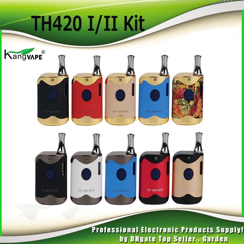 

Original Kangvape TH-420 II Starter Kits 650mAh TH420 2 Battery Box Mod 0.5ml K1 Ceramic Thick Oil Cartridge Tank Kit 100% Authentic, Th-420 kit mixed color