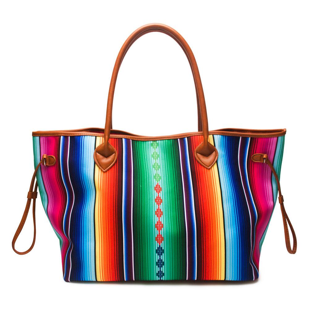 

luxury designer Purse Aztec Large brand Wholesale Colorful Tote Stripes Bag for Serape Handbag DOM1061086 String Bag Aztec ladies Strip Kcwc, White