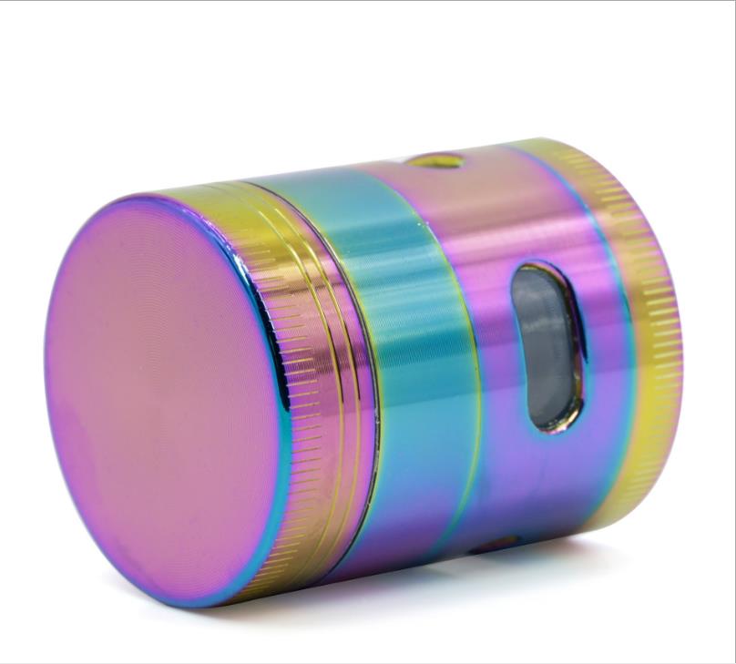 

New Diameter 40 MM Cool Ice Blue 4 Layer Zinc Alloy Side Window Grinding Fume Device