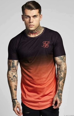 camiseta siksilk azul y blanca