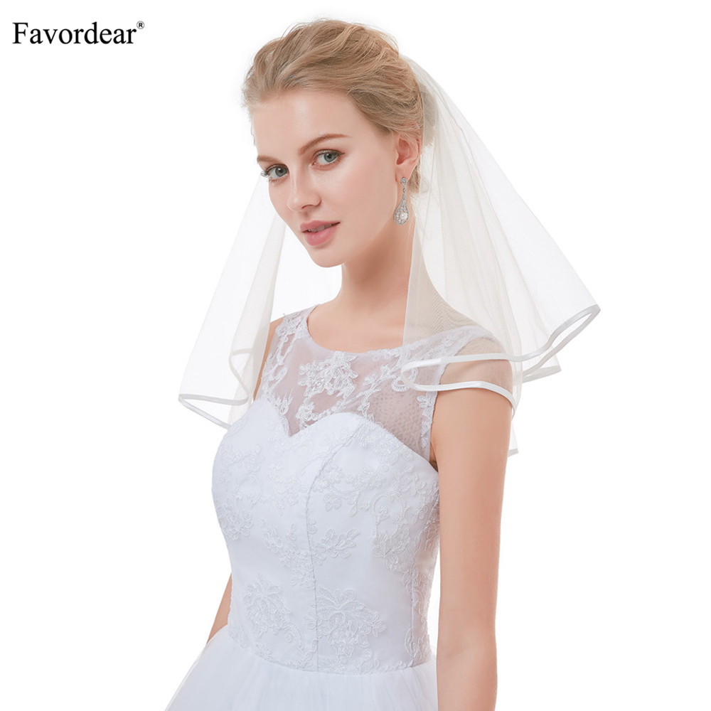 Wholesale Top Quality Cute Short Veils For Short Hair Brides
