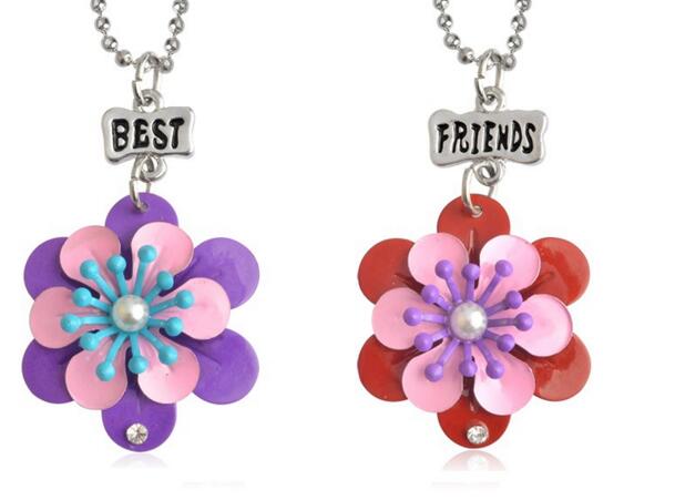 

Best Friends Pendant Necklaces Cute Children Jewelry BFF unicorn necklace Simulation Resin Cartoon Necklaces other Series