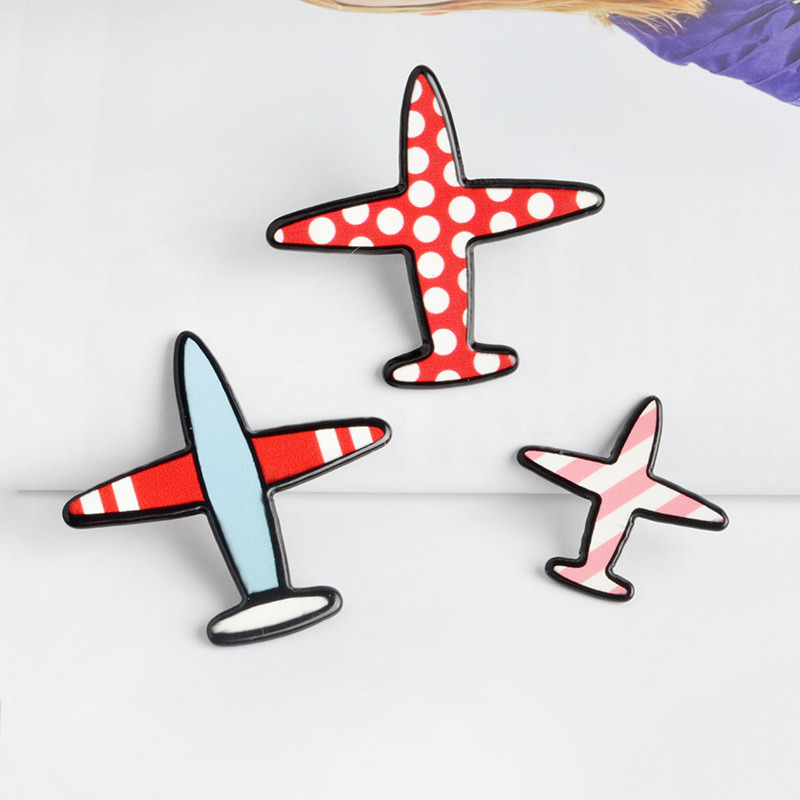 

Korea Style Acrylic Helicopter Brooches Pins Set USA Flag Print Suit Shirt Lapel Pin Hat Backpack Accessories Wholesale Fashion Jewelry