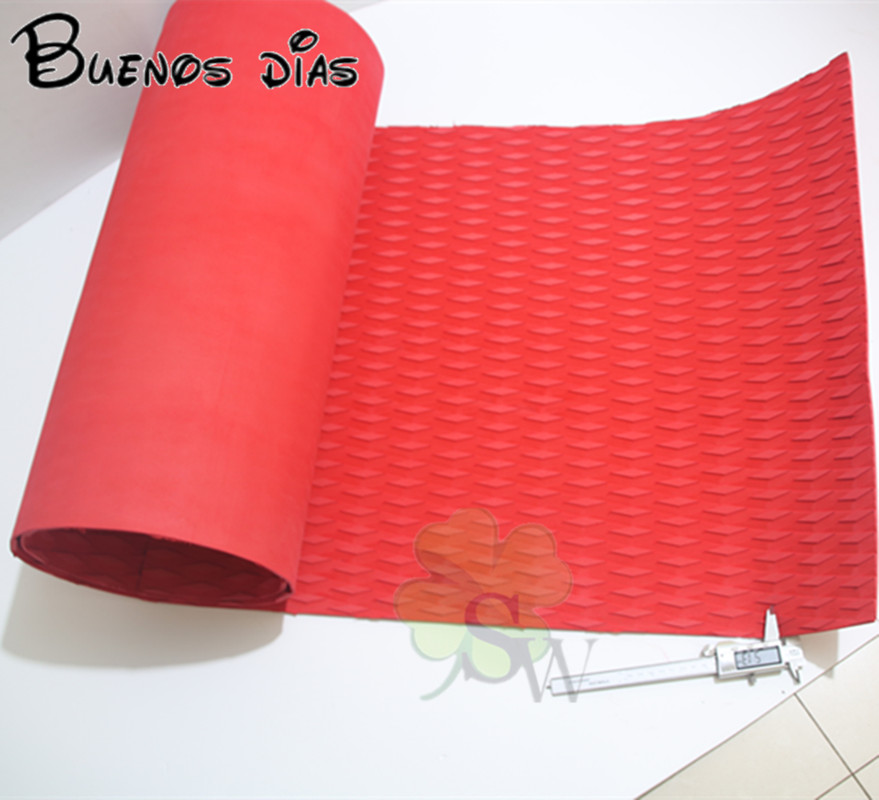 

Surfboard mat red color motorcycle EVA diamond skis slip DIY Eva foam sheets, Easy to cut, without 3M adhensive size:220*60cm